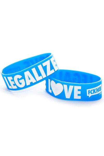 Blue Legalize Love 1" Wristband