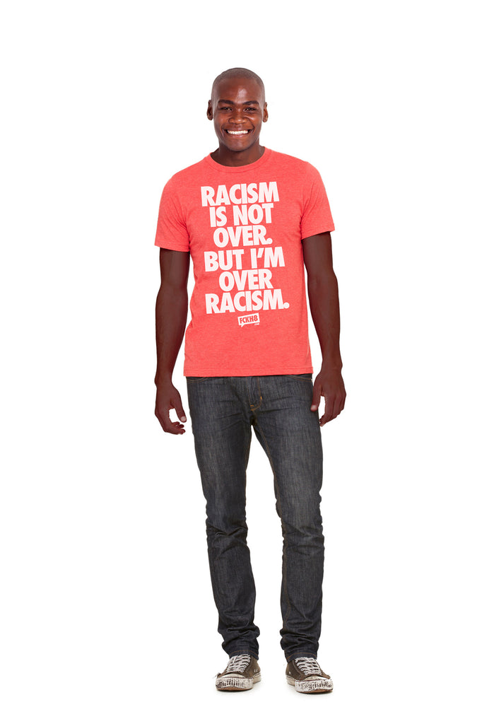 Red Unisex Vintage Blend "Anti-Racism" Tee