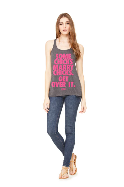 Flowy Racerback "Some Chicks" Tank Top