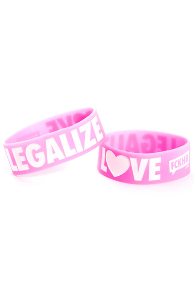Pink Legalize Love 1" Wristband