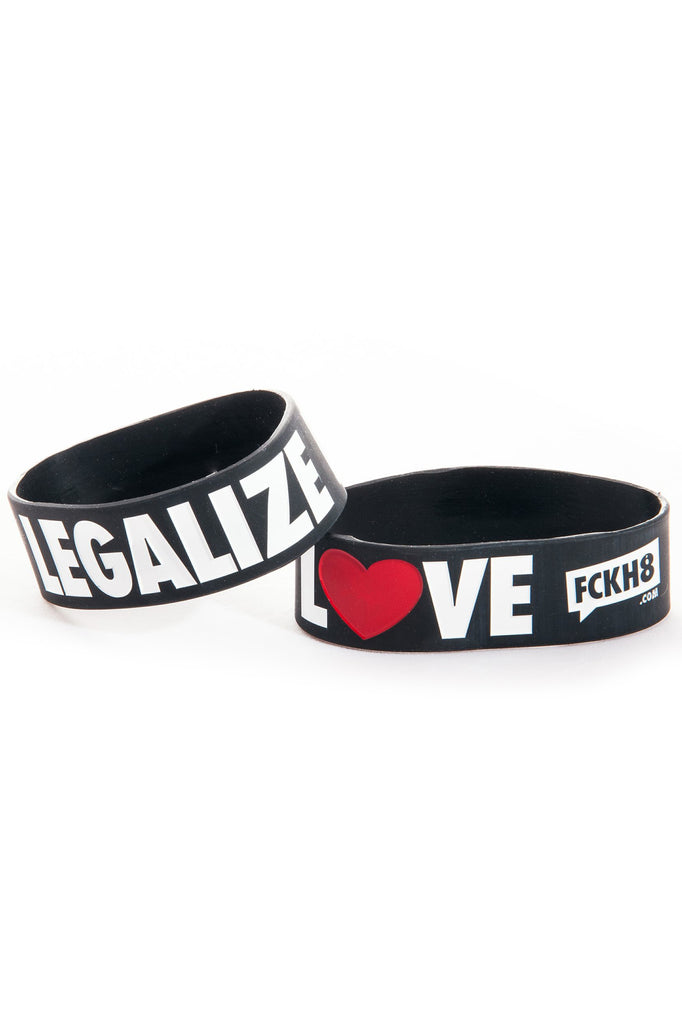 Black Legalize Love 1" Wristband