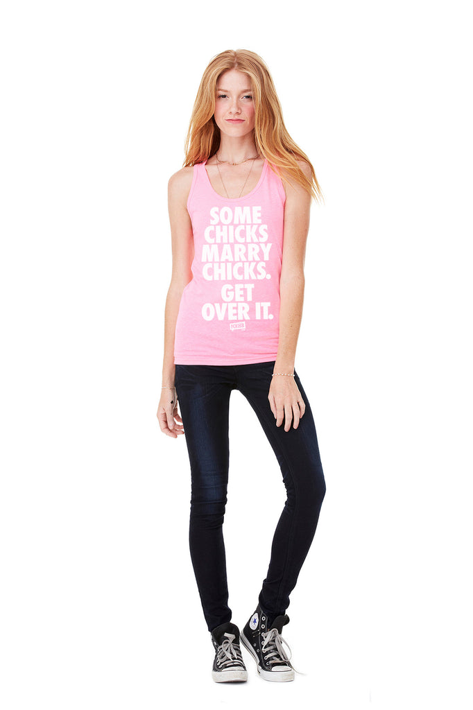 Unisex Neon "Some Chicks" Tank Top