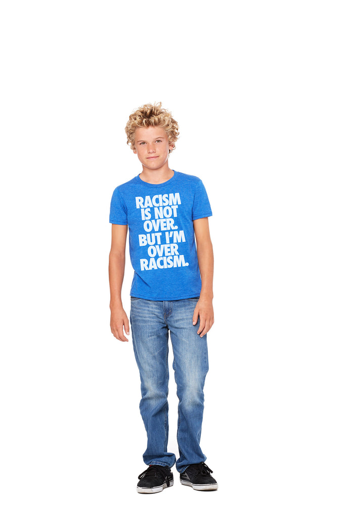 Blue Kid's Vintage "Anti-Racism" Tee