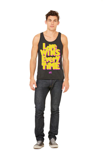 Unisex Vintage "Love Wins" Tank Top